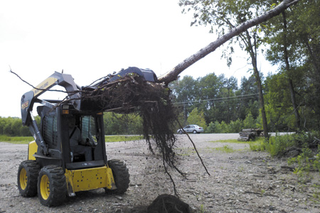 Rotary Tree Cutter Skid Loader